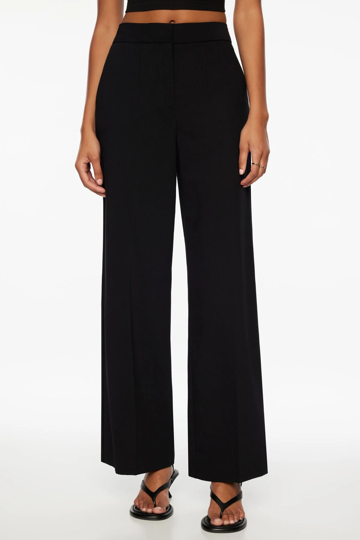 Dynamite Yasmin Straight Leg Pant In Jet Black - Image 2