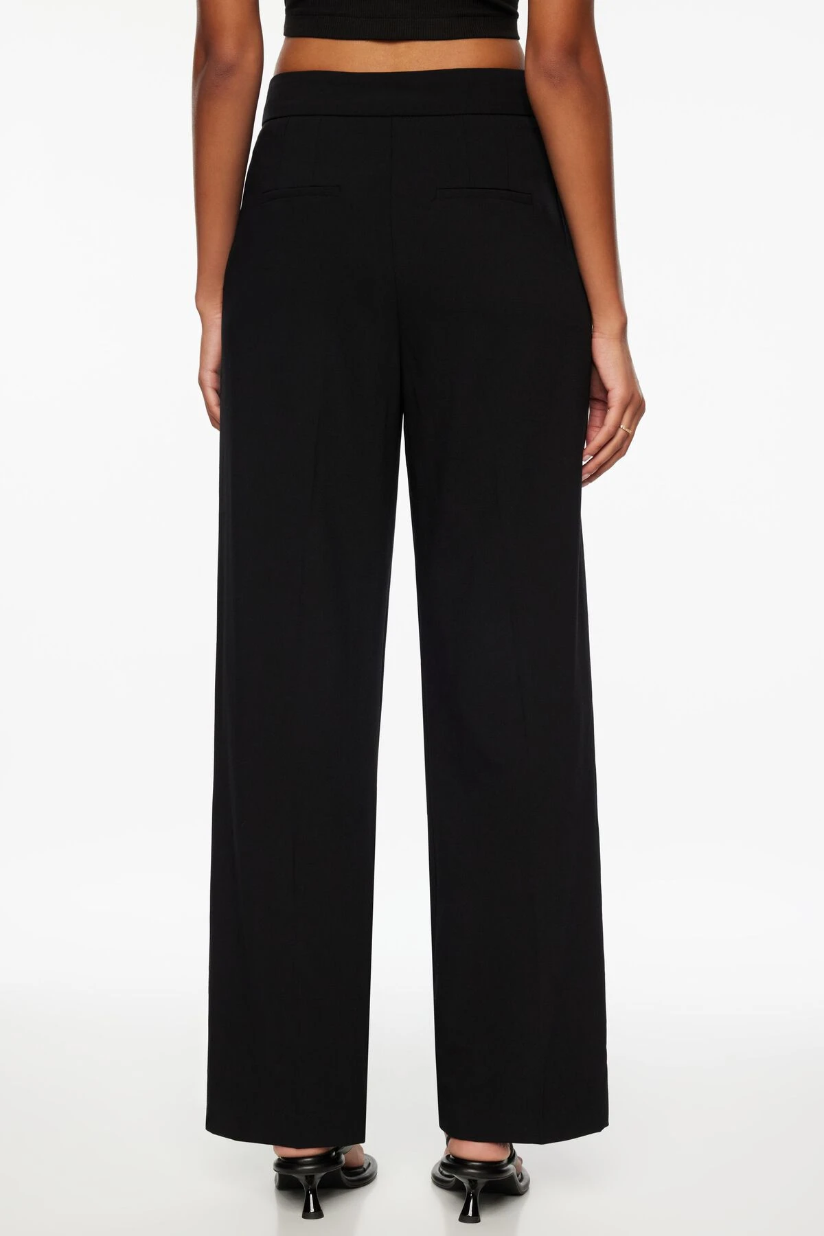 Dynamite Yasmin Straight Leg Pant In Jet Black - Image 3