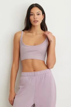Dynamite Seamless Bralette In Sea Fog Purple