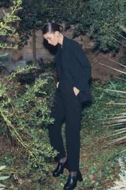 Dynamite Lorelei One Button Blazer In Jet Black