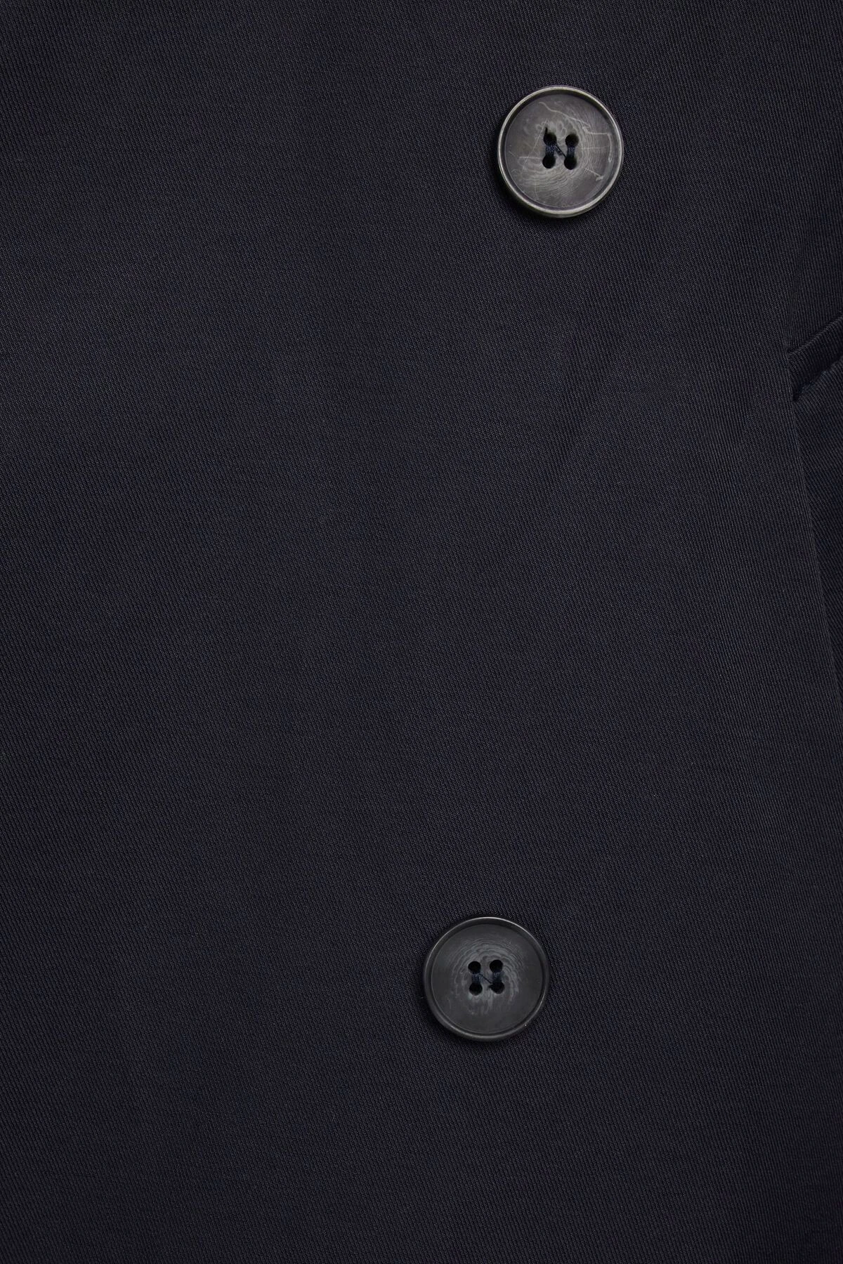 Dynamite Maxi Trench Coat In Navy Blazer - Image 4