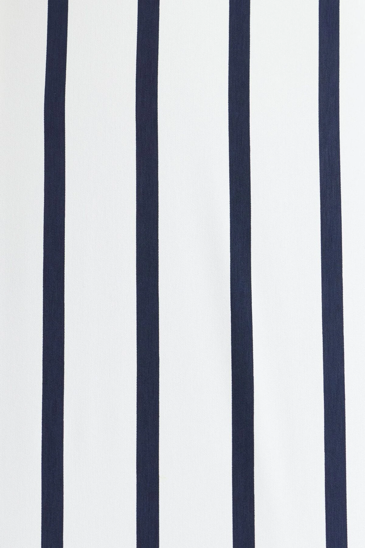Dynamite Frida Satin Oversized Shirt In Navy & White Stripe - Image 3