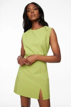 Dynamite Sleeveless Mini Dress In Peridot Green