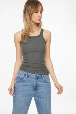 Dynamite Essentiæls | The Classic Tank Top In Urban Chic Grey