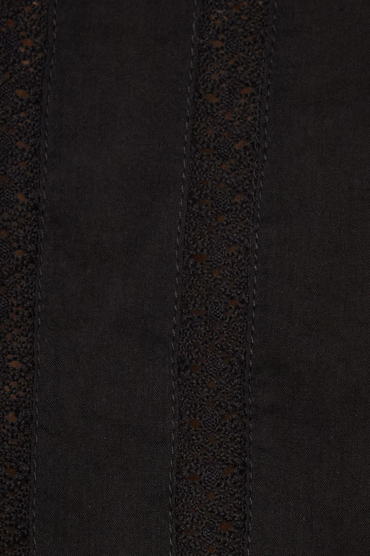 Dynamite Long Sleeve Peplum Blouse In Jet Black - Image 5