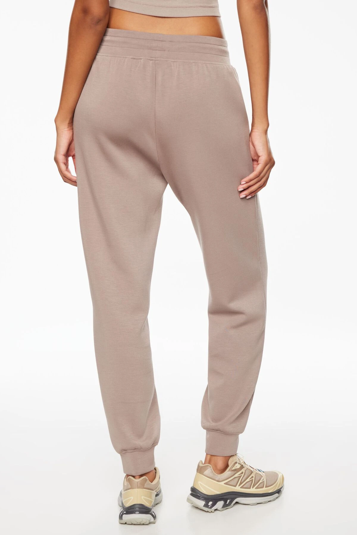 Dynamite Scuba Jogger Pants In Cinder Taupe - Image 4