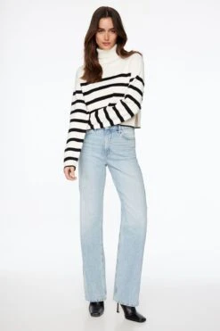 Dynamite Heidi Wide Leg Jeans In Indigo Medium Wash