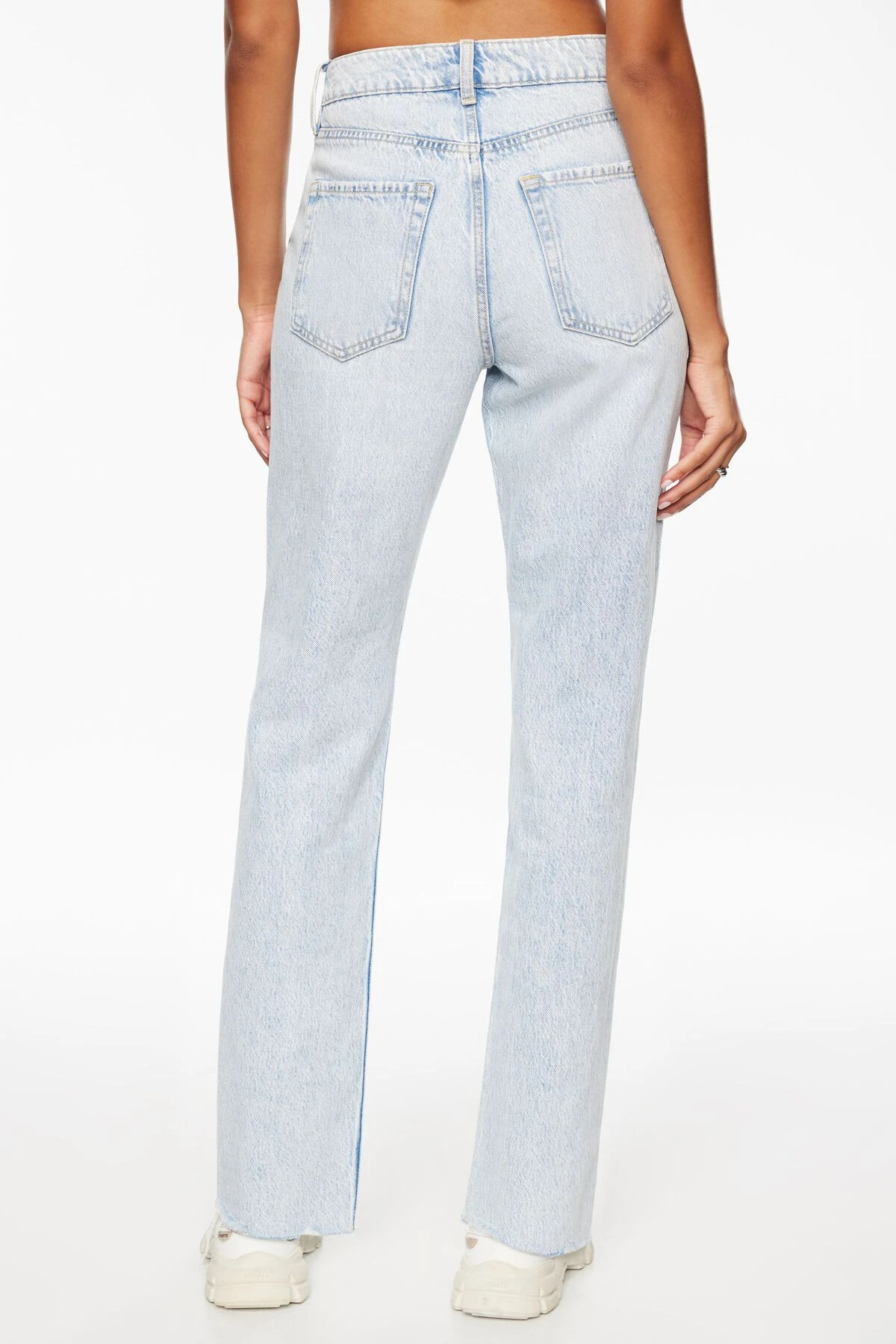Dynamite Chiara Slim Straight Jeans In Indigo Light - Image 4