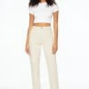 Dynamite Claudia Mom Jeans In Pumice Stone White