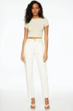 Dynamite Claudia Mom Jeans In White Out