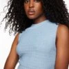 Dynamite Sweater Tank Top In Ashley Blue