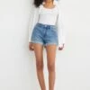 Dynamite Claudia Jean Mom Shorts In Indigo Dark