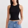 Dynamite Tedi Basic Tank Top In Jet Black