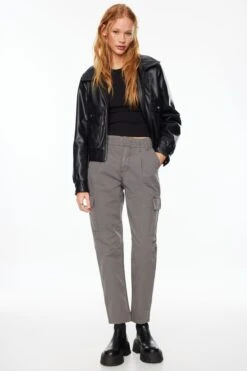 Dynamite Paperbag Cargo Pants In Eiffel Tower