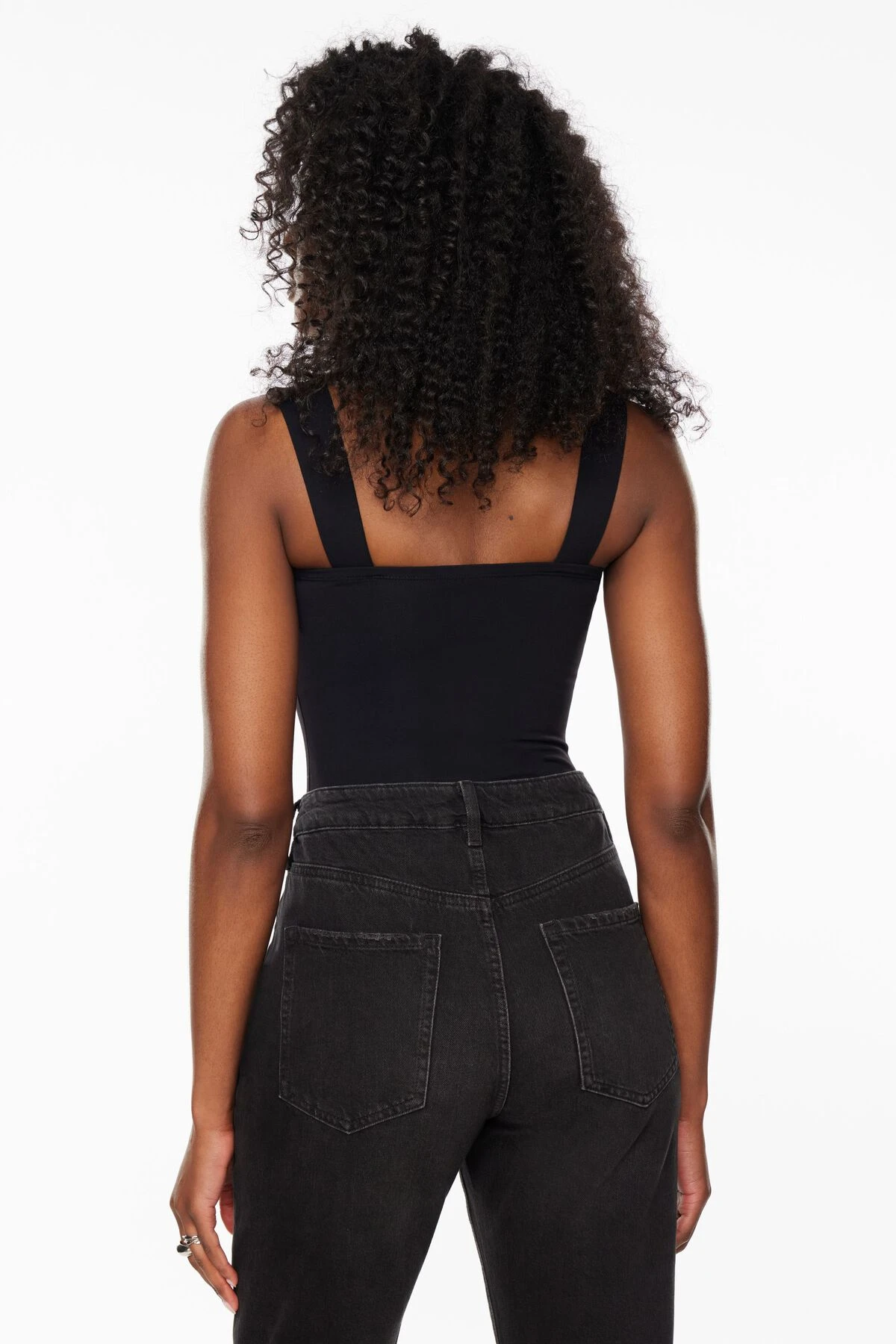 Dynamite Addie Sculpt Corset Bodysuit In Jet Black - Image 4