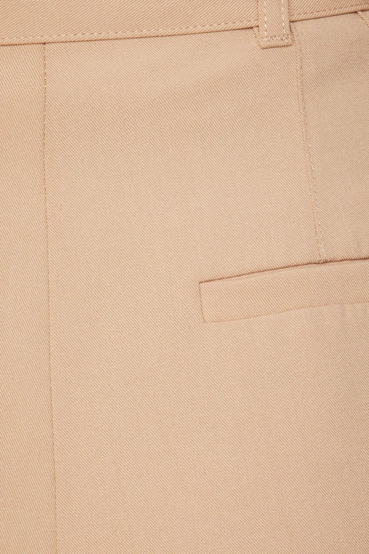 Dynamite Belted Wide Leg Pants In Almond Tan Beige - Image 5