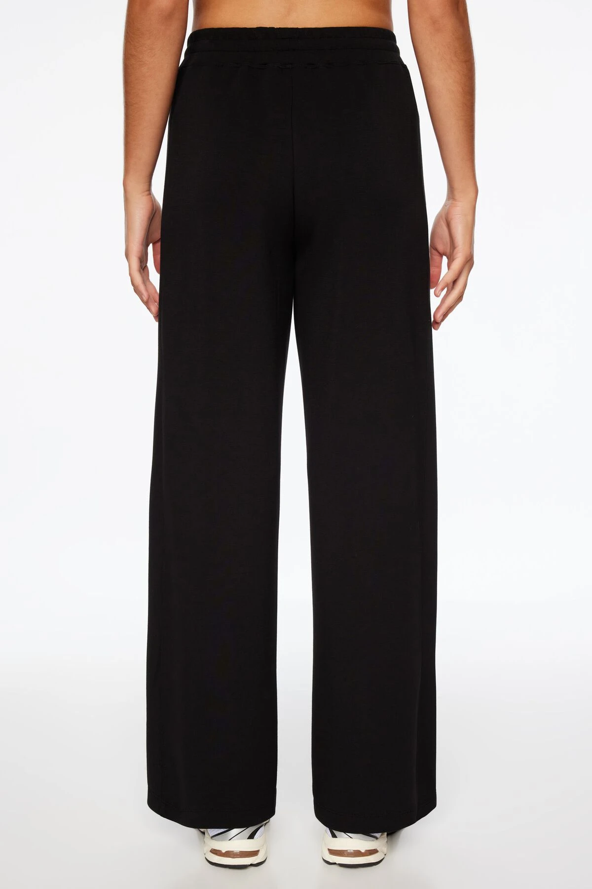 Dynamite Scuba Wide Leg Pants In Jet Black - Image 3