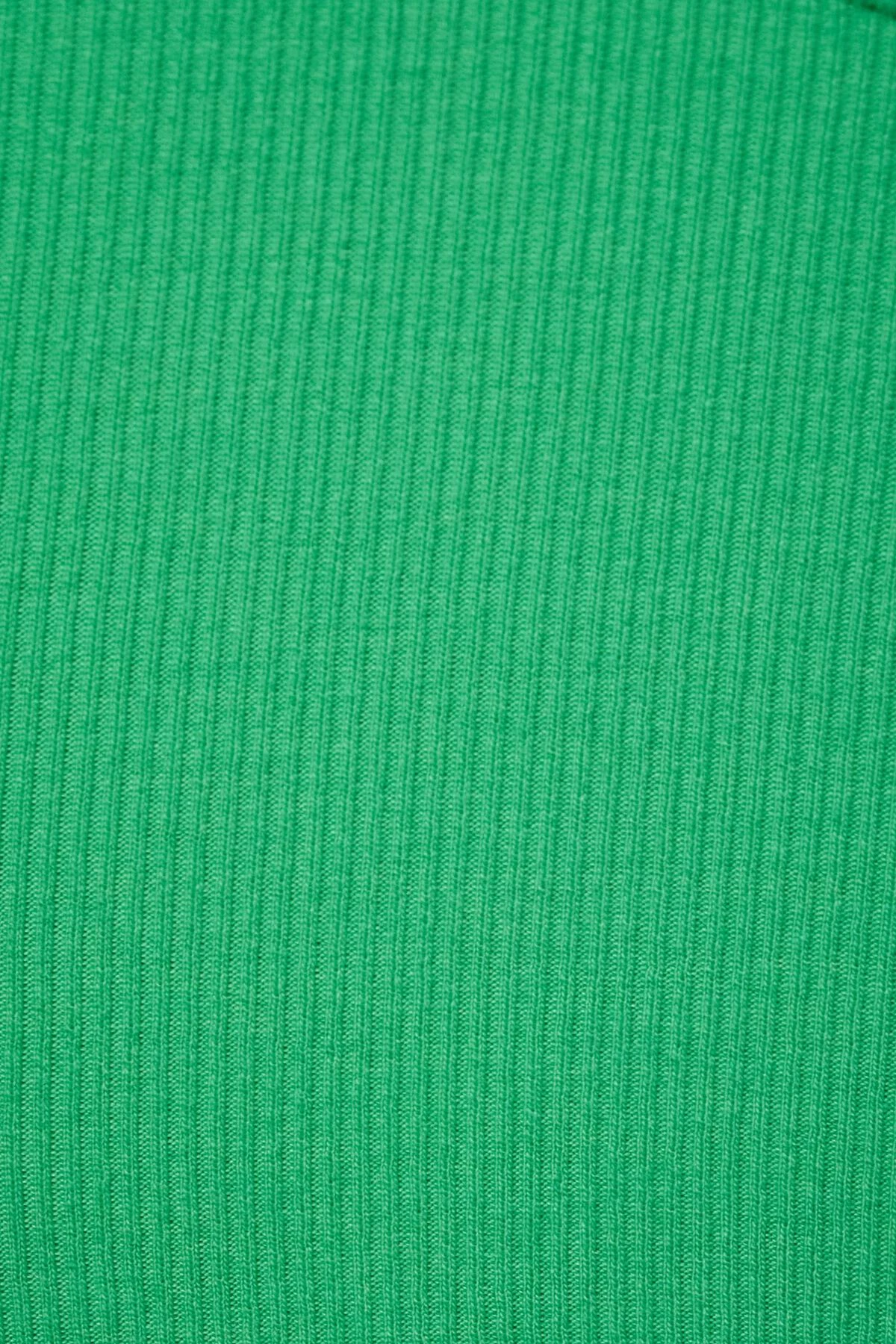 Dynamite Nessa Sleeveless Ribbed Bodysuit In Amazonia Green - Image 4