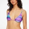 Dynamite Triangle Bikini Top In Purple Ombre