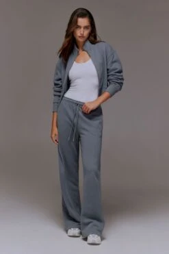 Dynamite Straight Leg Jogger Pants In Grey