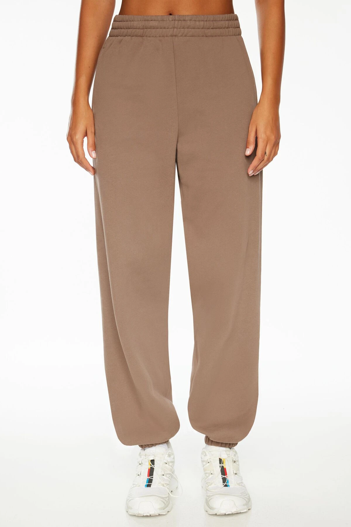 Dynamite Relaxed Jogger Pants In Deep Taupe - Image 3