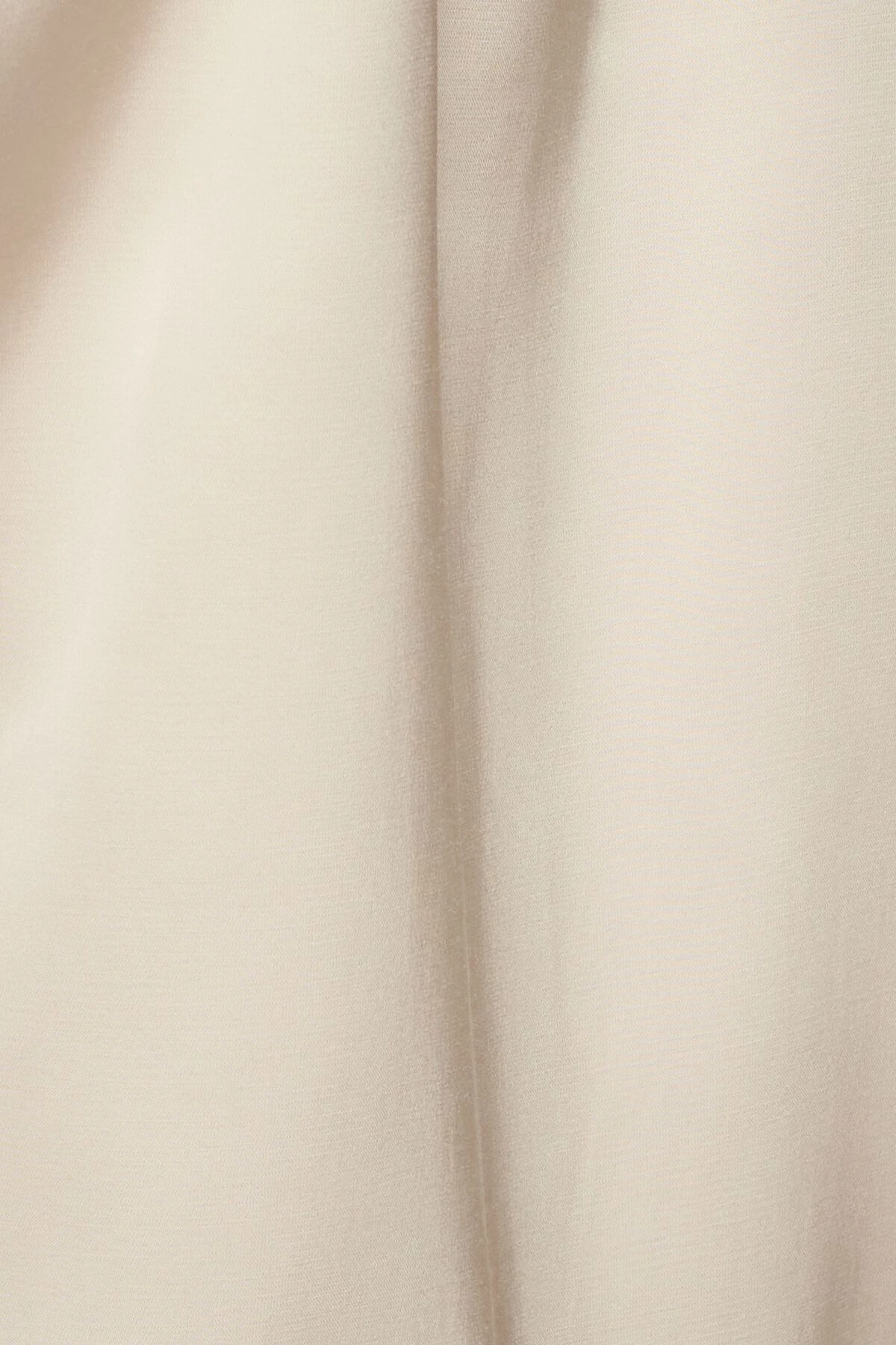 Dynamite Matisse Slim Satin Button Up Shirt In Polished Pearl Beige - Image 5