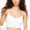 Dynamite Kai Sculpt Crop Top In Bright White