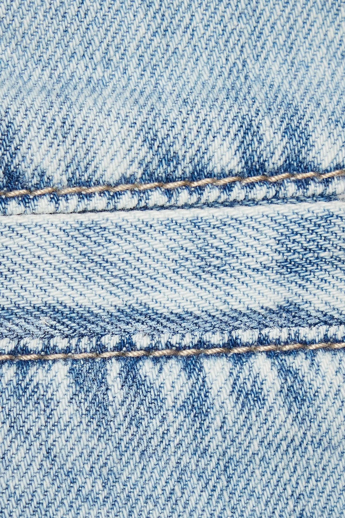 Dynamite Paper Bag Belted Jean Shorts In Indigo Medium Light - Image 4