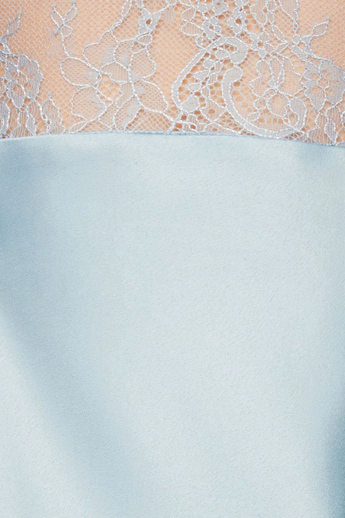 Dynamite V-Neck Satin Slip Midi Dress In Ashley Blue - Image 4