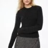 Dynamite Heavenlyarn™ Spongy Bodycon Sweater In Lead Gray Melange