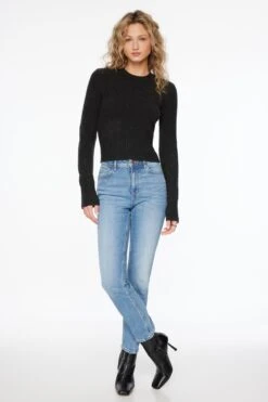 Dynamite Inez Slim Jeans In Medium Indigo