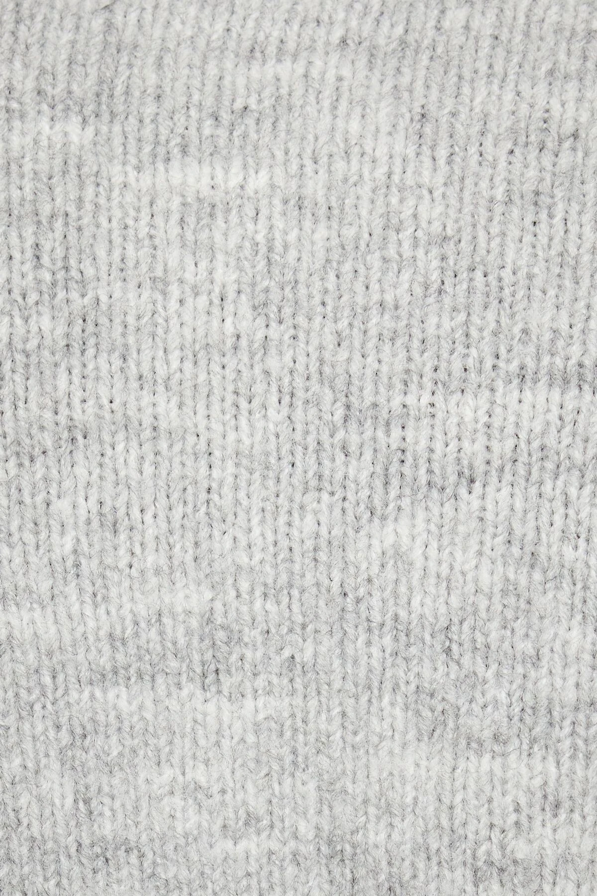 Dynamite Heavenlyarn™ Cropped Cardigan In Light Grey Melange - Image 4