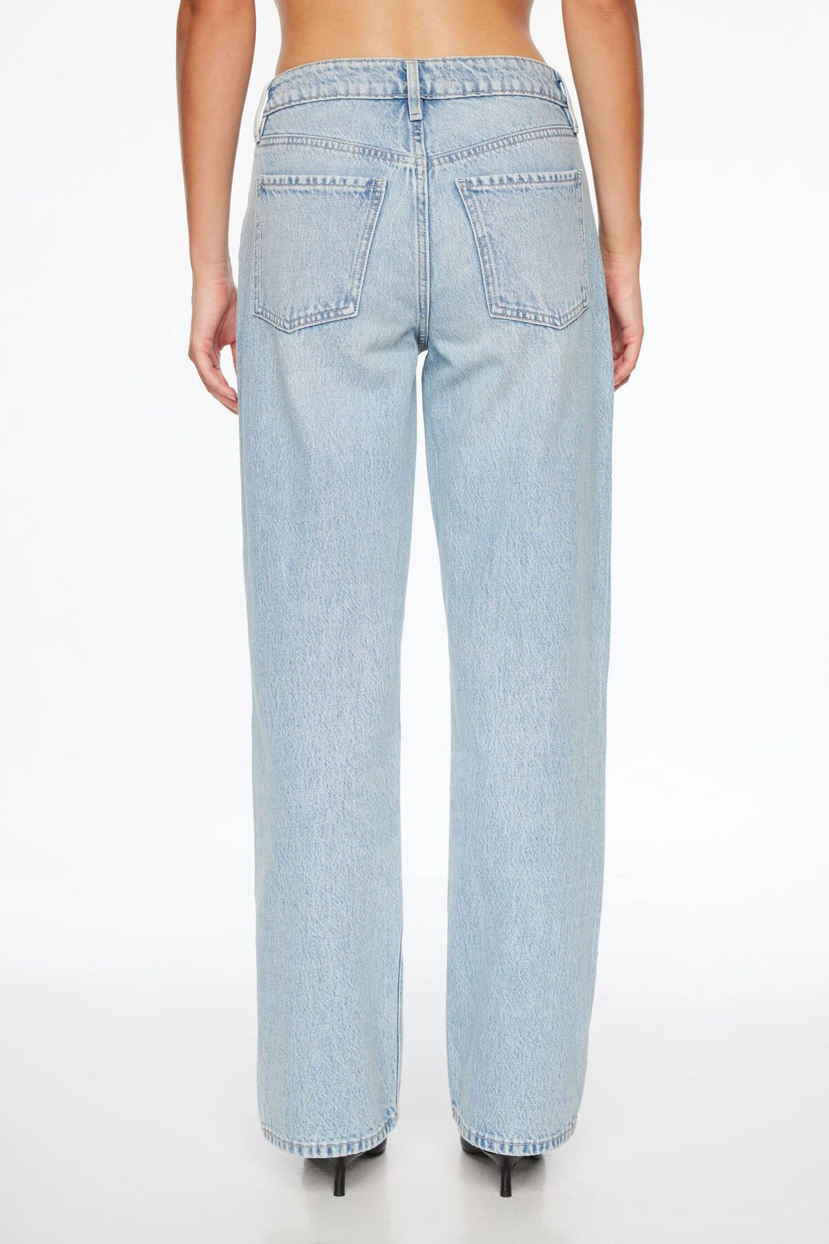 Dynamite Mika Pearl Relaxed Straight Jeans In Indigo Medium - Image 3