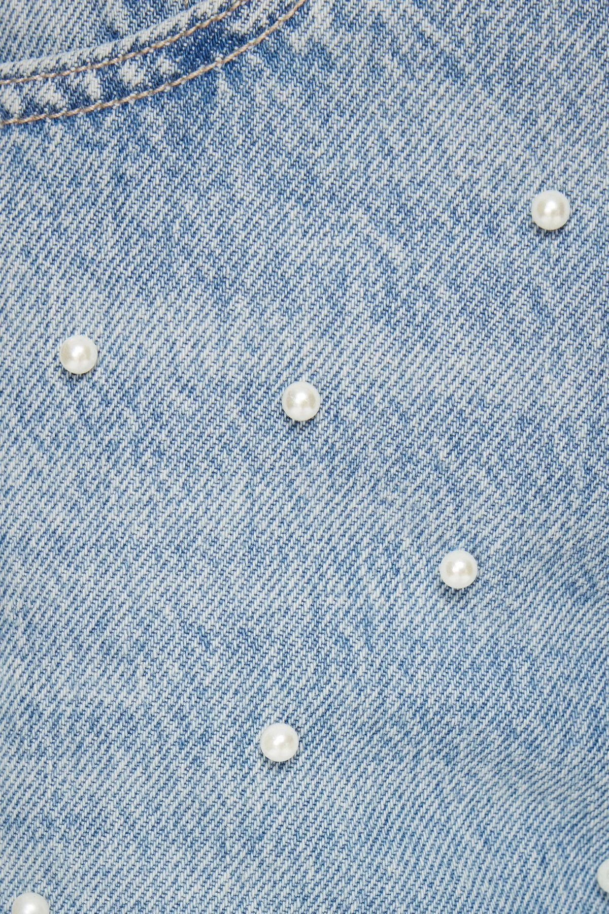 Dynamite Mika Pearl Relaxed Straight Jeans In Indigo Medium - Image 4