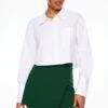 Dynamite Peyton Asymmetric Skort In Jewel Green