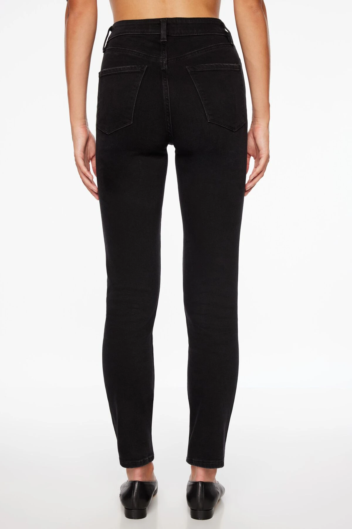 Dynamite Inez Slim Jeans In Dark Black - Image 4