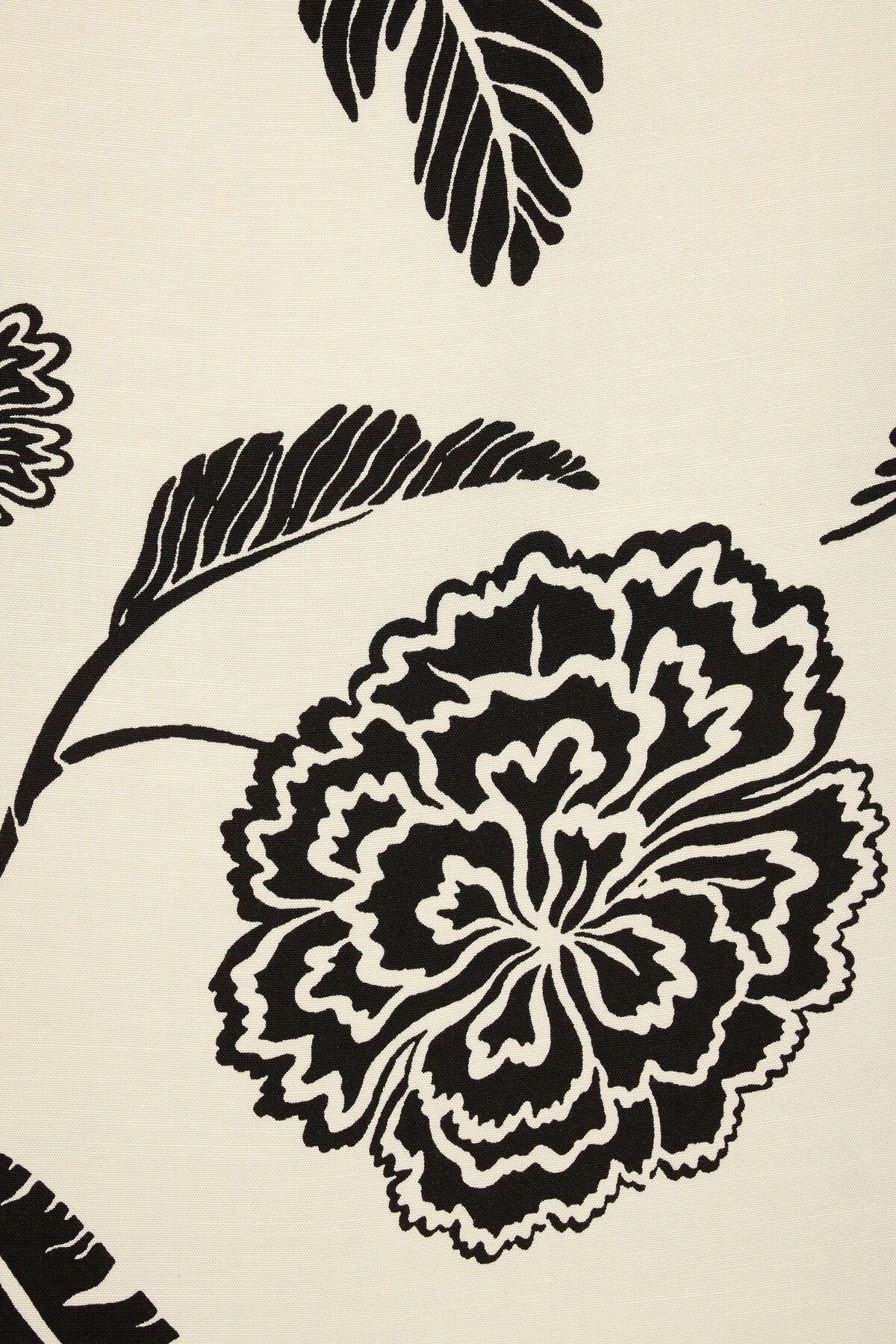 Dynamite Linen Shirt With Pocket In Cream & Black Floral - Image 6