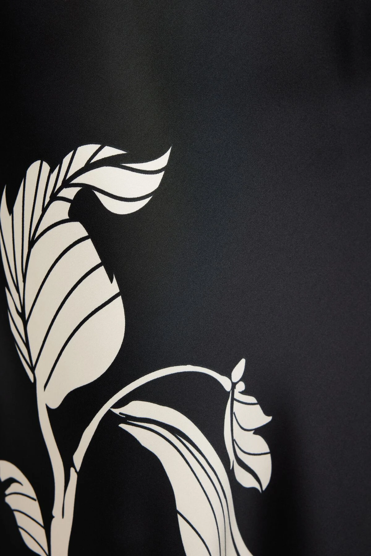 Dynamite Cutout Slip Satin Maxi Dress In Black & White Floral - Image 4