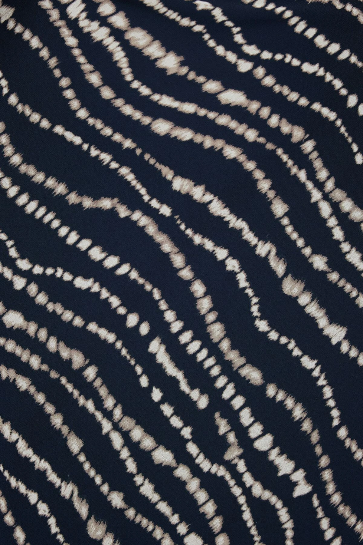 Dynamite Estera Cowl Neck Slip Maxi Dress In Navy & Cream Wavy - Image 4