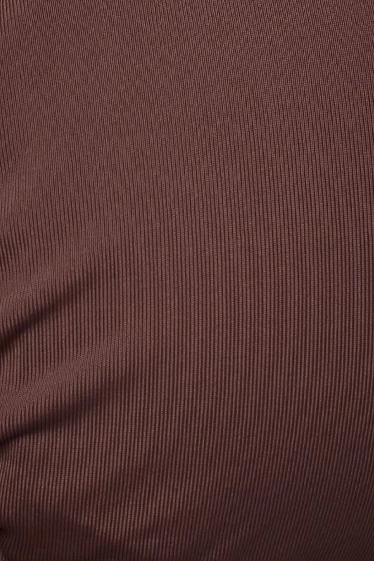 Dynamite Beaded Slider Triangle Bikini Top In French Roast Brown - Image 4