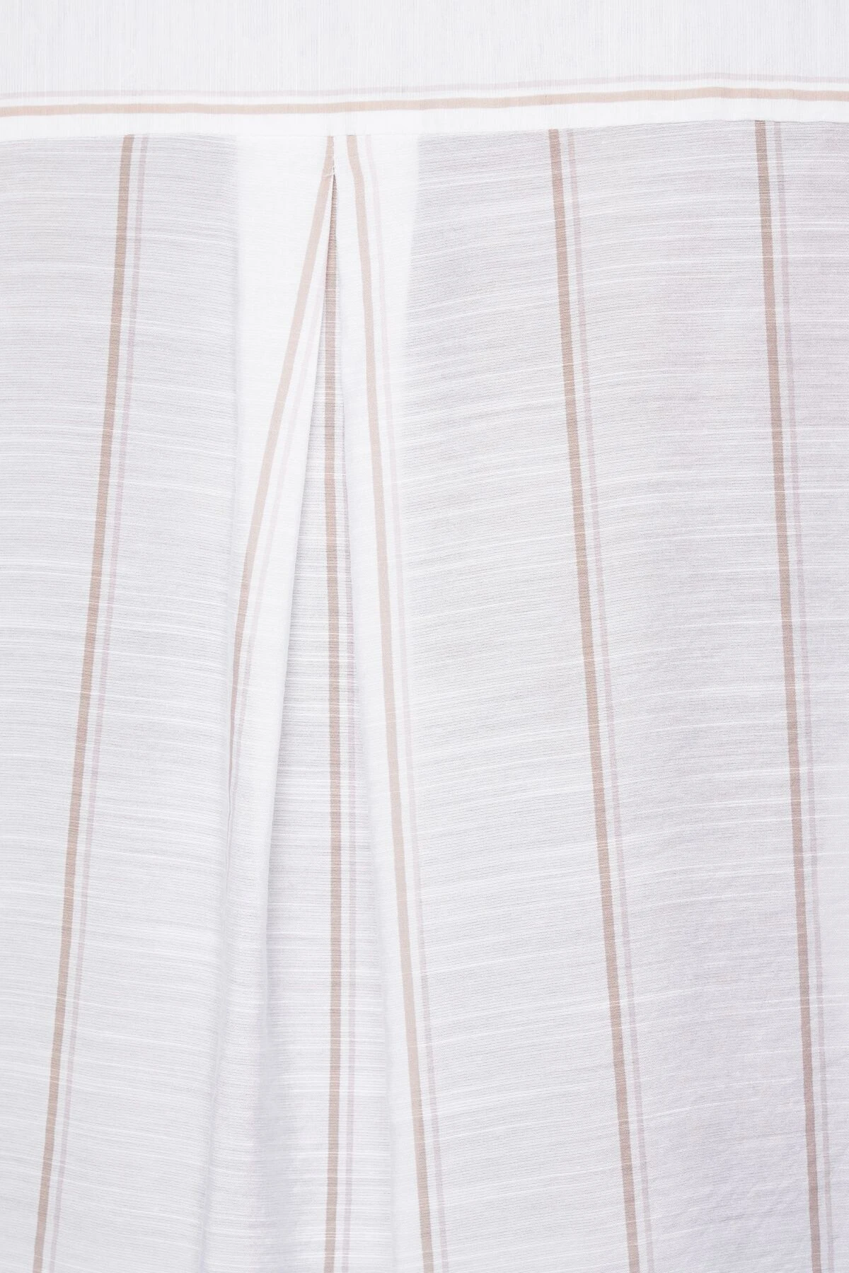 Dynamite Frida Airflow Stripe Shirt In White & Brown Stripes - Image 4