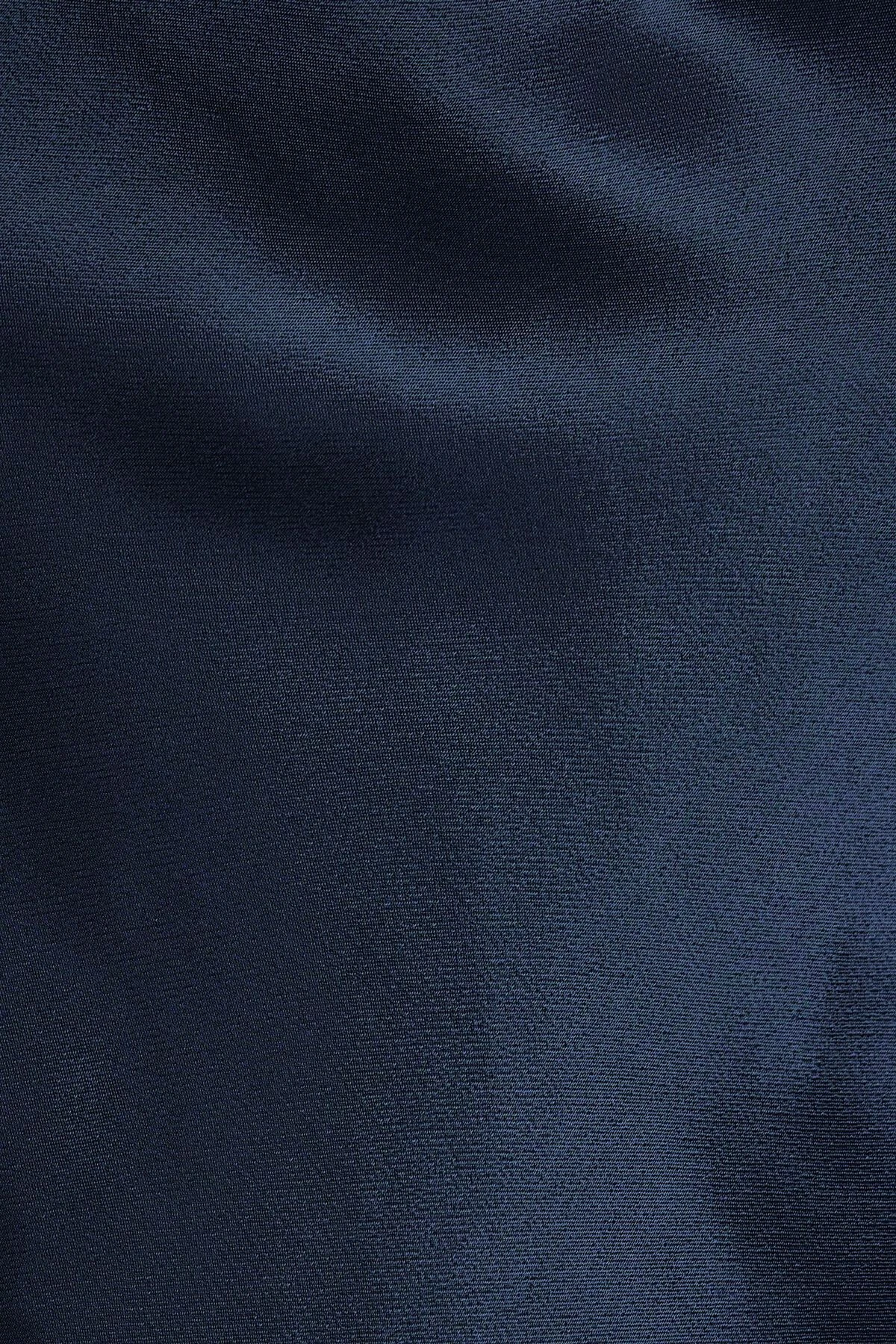 Dynamite Asymmetric Satin Cami In Navy Blazer - Image 4