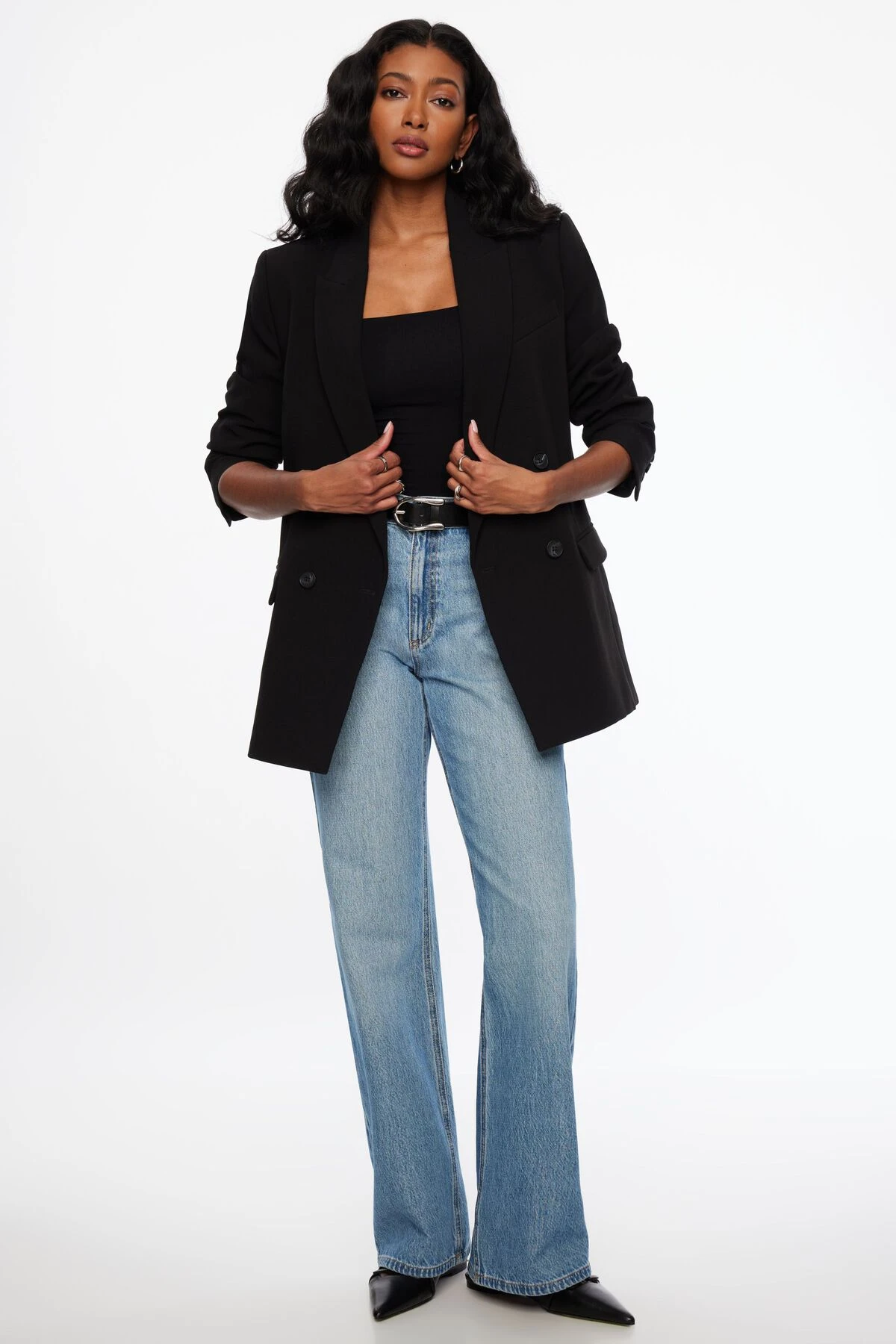 Dynamite Bungee Jersey Cami In Jet Black - Image 2