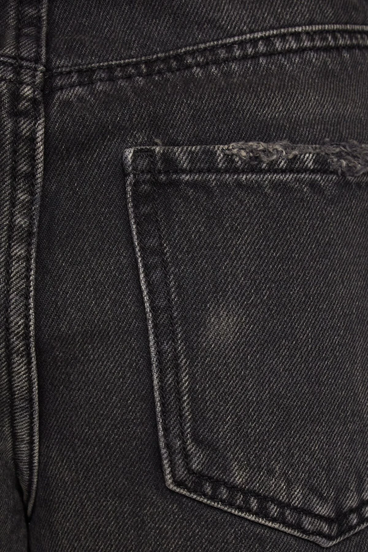 Dynamite Justina Straight Denim Shorts In Black Medium Dark - Image 5